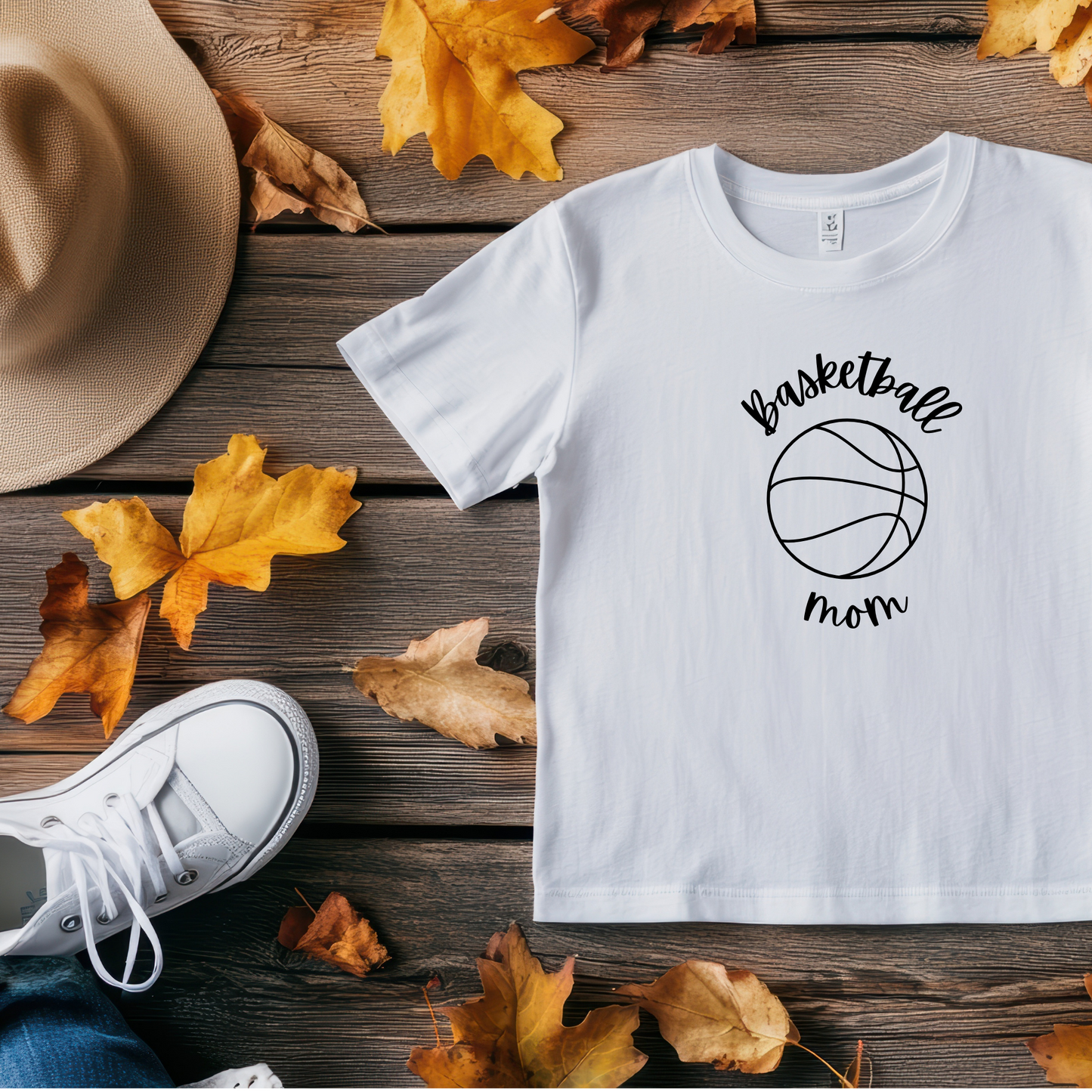 Tricou alb Basketball Mom