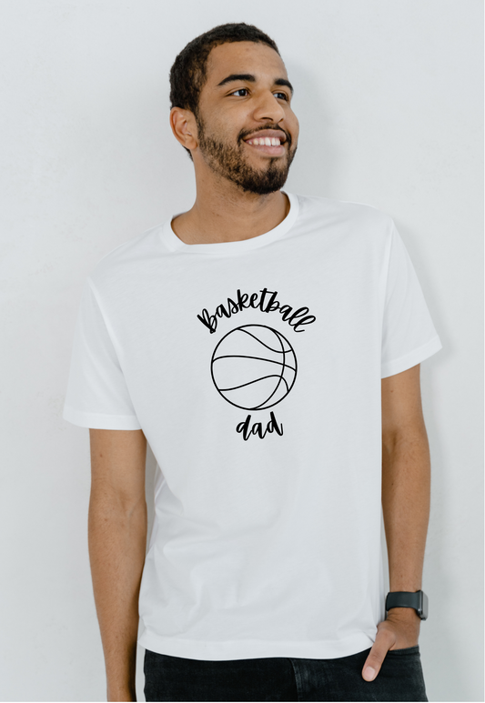 Tricou alb Basketball Dad
